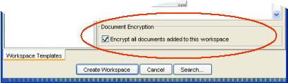 encrypt a new workspace